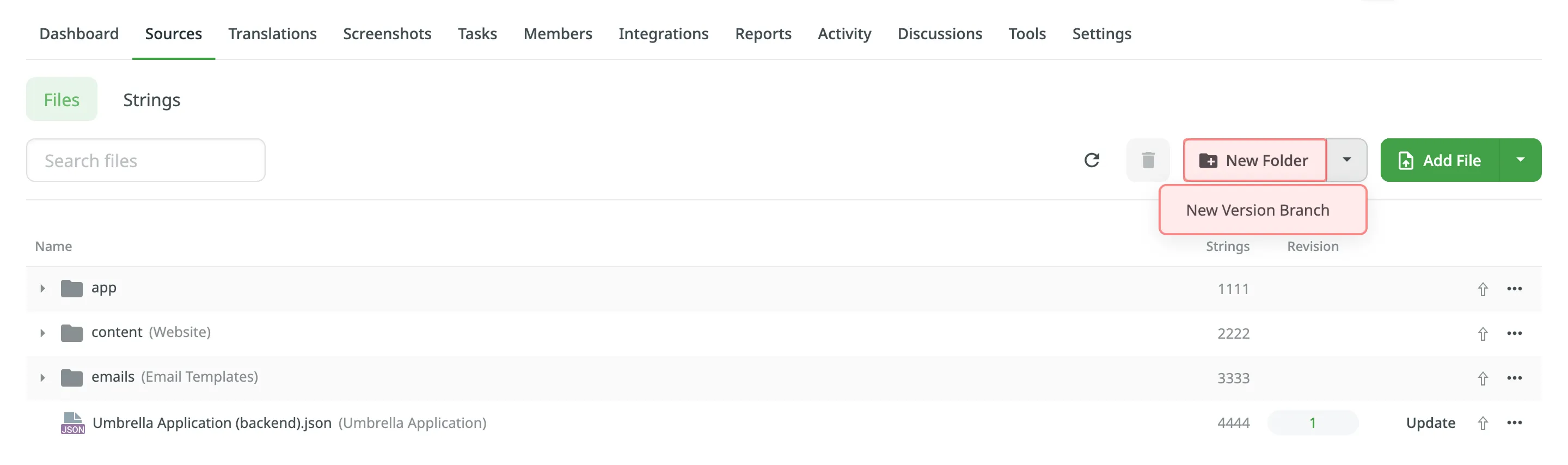 Branches and Folders